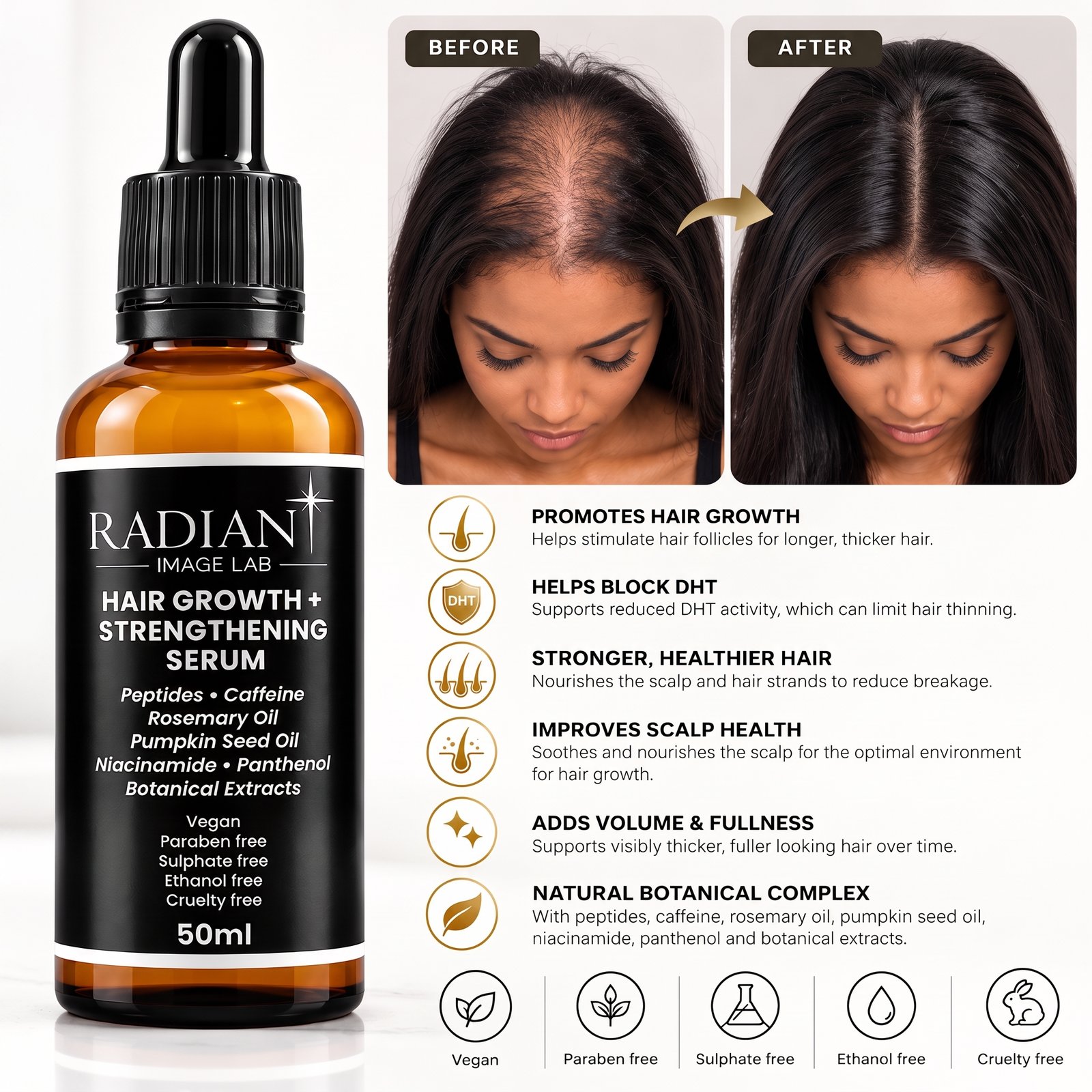 Hair Growth + Strengthening Serum
